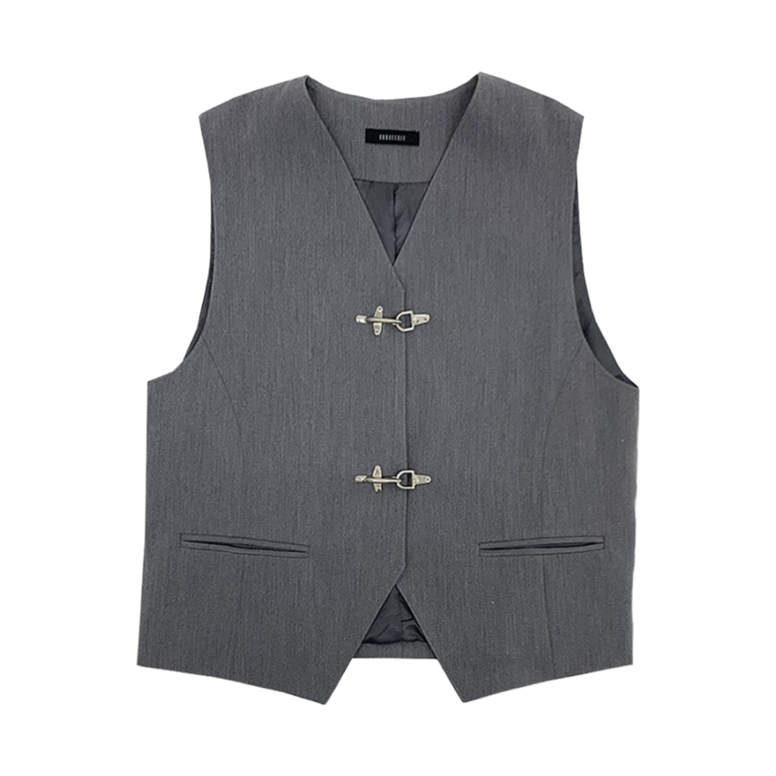 KS3BRVE001CC Kookeesee TR hanger loop Buckle vest Charcoal