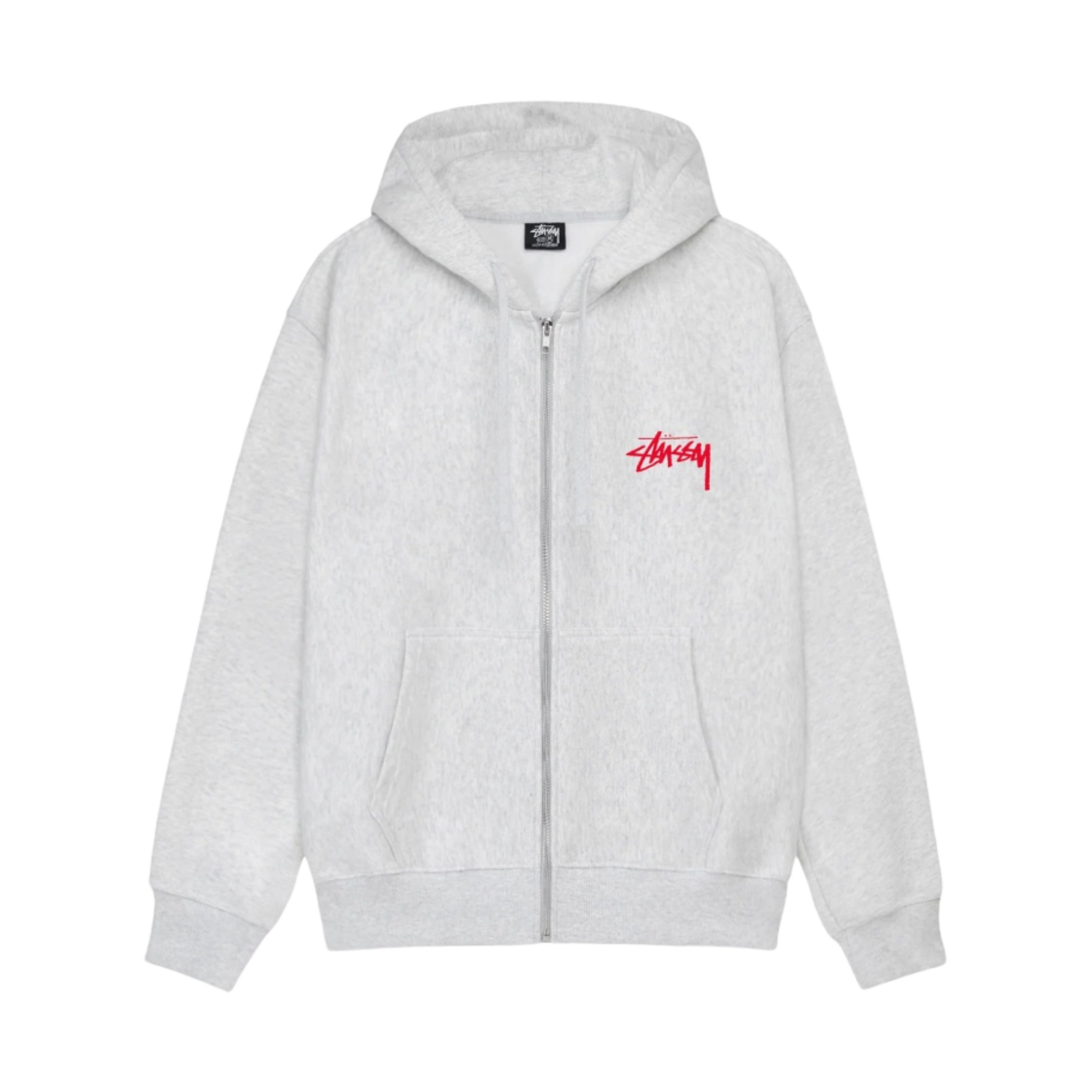 1974935 Stussy Skate Tough Zip Hoodie Ash Heather - #2