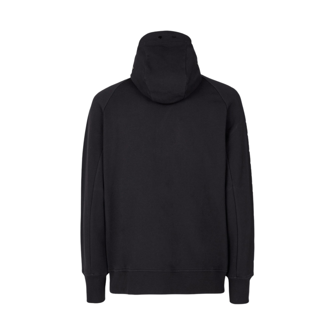 13CMSS062A005086W999 C.P. Company Diagonal Raised Fleece Zipped Goggle Hoodie Black - 22FW - #2