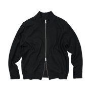 ETCE Pannel Knit Zip Up Black