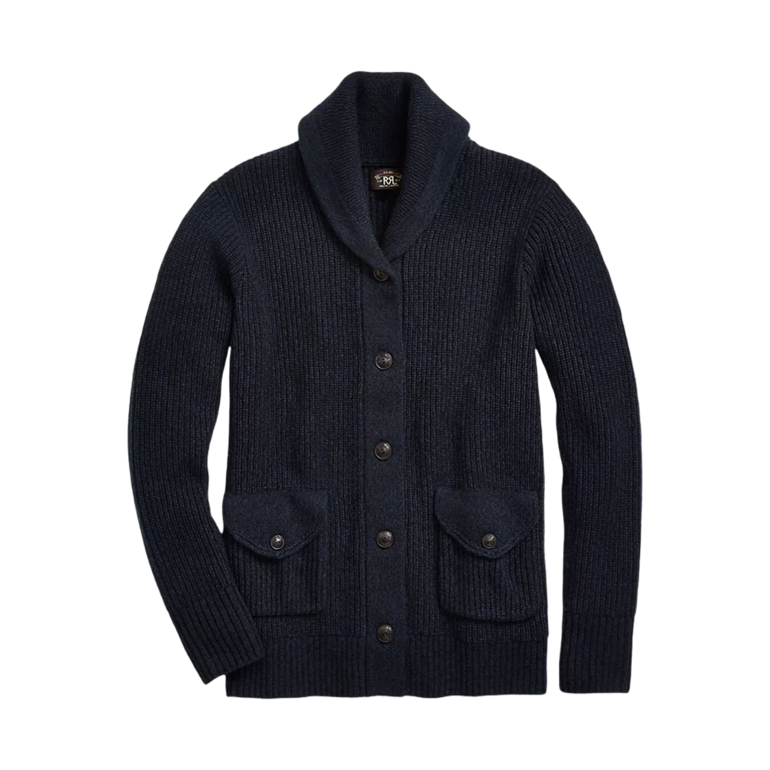 더블알엘 캐시미어 숄 칼라 가디건 네이비(Double RL Cashmere Shawl Collar Cardigan Navy)