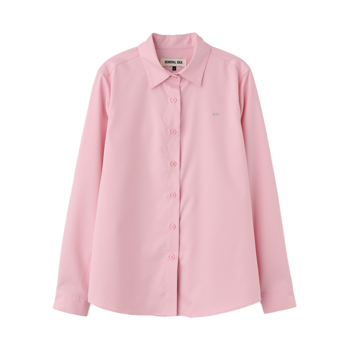 제너럴아이디어 우먼 링클프리 리벳 셔츠 핑크(General Idea woman wrinkle free rivet shirts pink) - 1