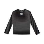 Huey Stripe Border Tee Grey