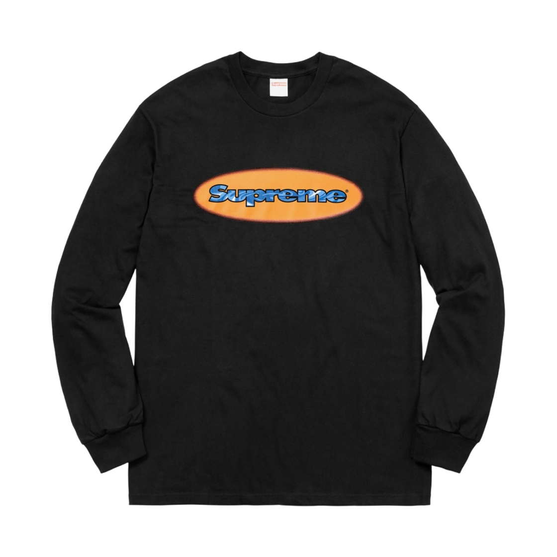 - Supreme Ripple L/S T-Shirt Black - 18SS - 대표 이미지 #1
