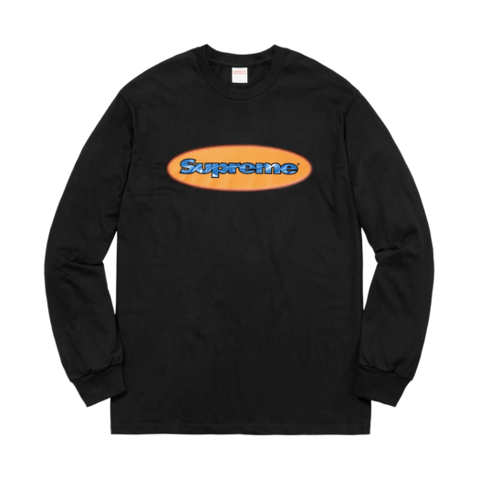Supreme Ripple L/S T-Shirt Black - 18SS