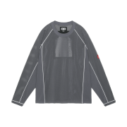 Cav Empt Mesh Raglan Colour Long Sleeve T-Shirt Grey - 24SS