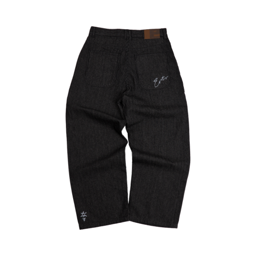 ERTRP00000GW ERTR Stripe Denim Pants Black