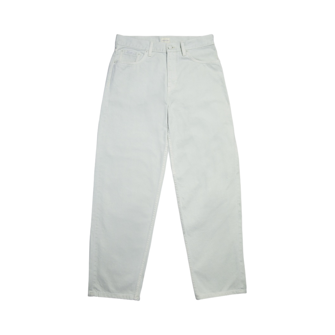 (W) ์บ๋น ํด๋ผ์ธ x ์ ๋ 90's ์คํธ๋ ์ดํธํ ๋ฐ๋ ์ดํฌ ๋ธ๋ฃจ((W) Calvin Klein x Jennie 90's Straight Fit Denim Chalk Blue)