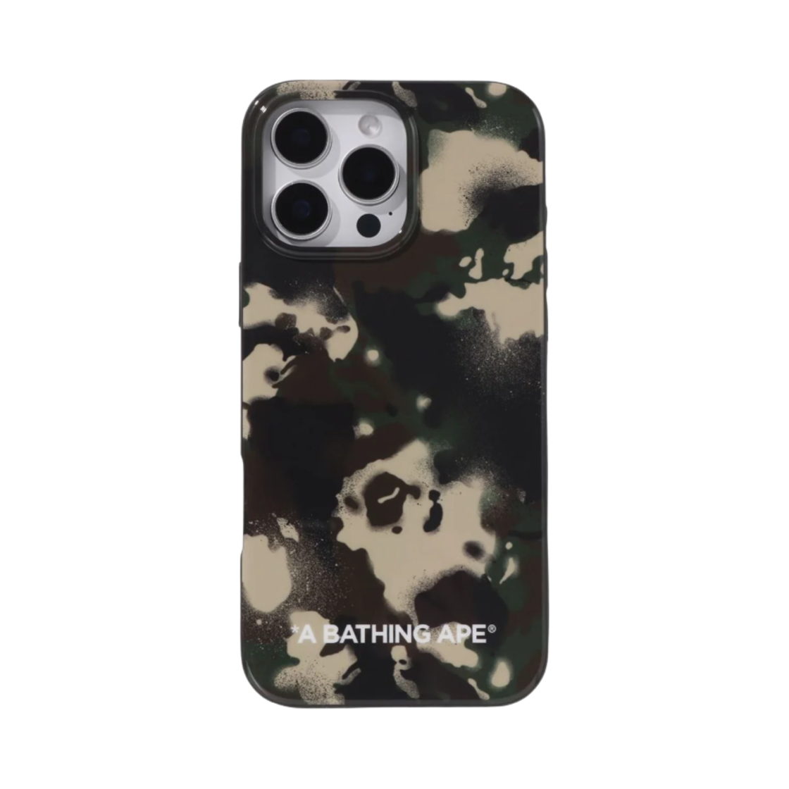 베이프 맵 카모 아이폰 16 프로 맥스 케이스 그린(BAPE Map Camo iPhone 16 Pro Max Case Green)