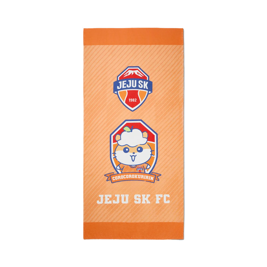 K 리그 x 산리오 캐릭터즈 2025 비치 타월 코로코로쿠리링 제주 SK FC 오렌지(K League x Sanrio Characters 2025 Beach Towel Corocorokuririn Jeju SK FC Orange)