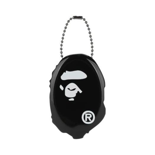 - BAPE Ape Head Coin Case M Black