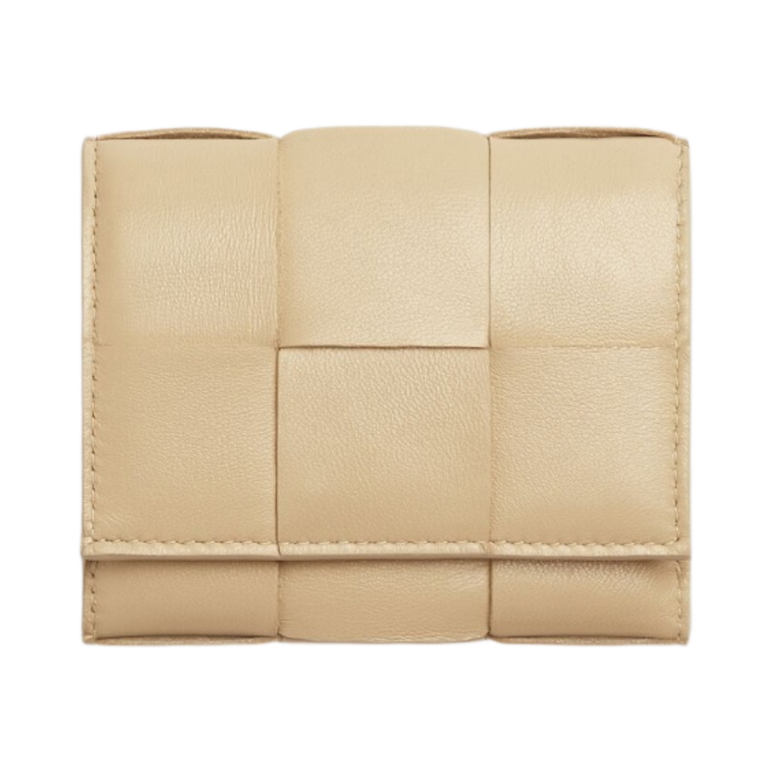 보테가 베네타 카세트백 트라이폴드 지퍼 지갑 포리지(Bottega Veneta Cassette Tri-Fold Zip Wallet Porridge) - 1