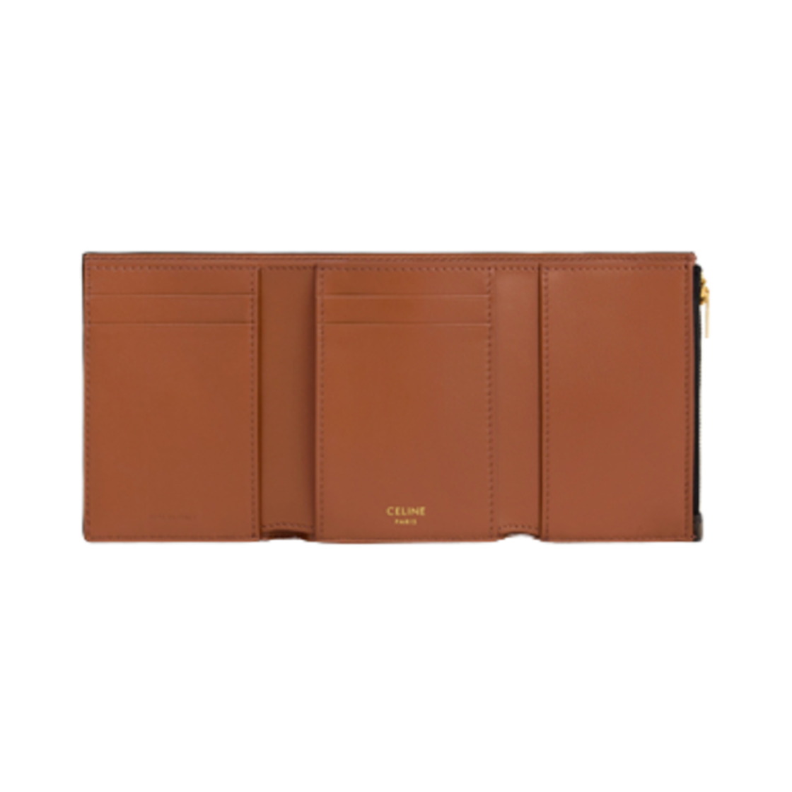 10M962CQH-04LU Celine Fine Wallet Celine Victoire in Triomphe Canvas Tan - #2