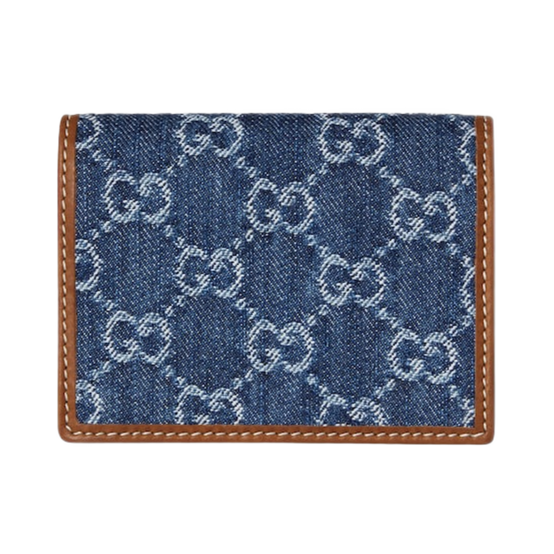 구찌 GG 엠블럼 미니 월렛 블루 아이보리 GG 데님(Gucci GG Emblem Mini Wallet Blue Ivory GG Denim) - 3