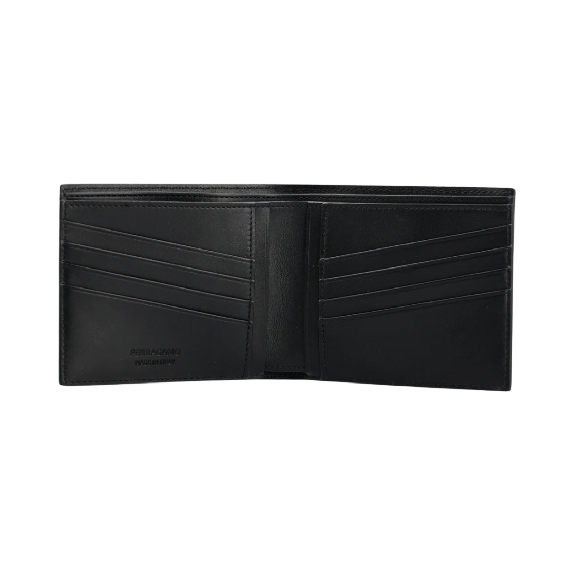 페라가모 엠보스드 로고 레더 지갑 블랙(Ferragamo Embossed Logo Leather Wallet Black) - 2