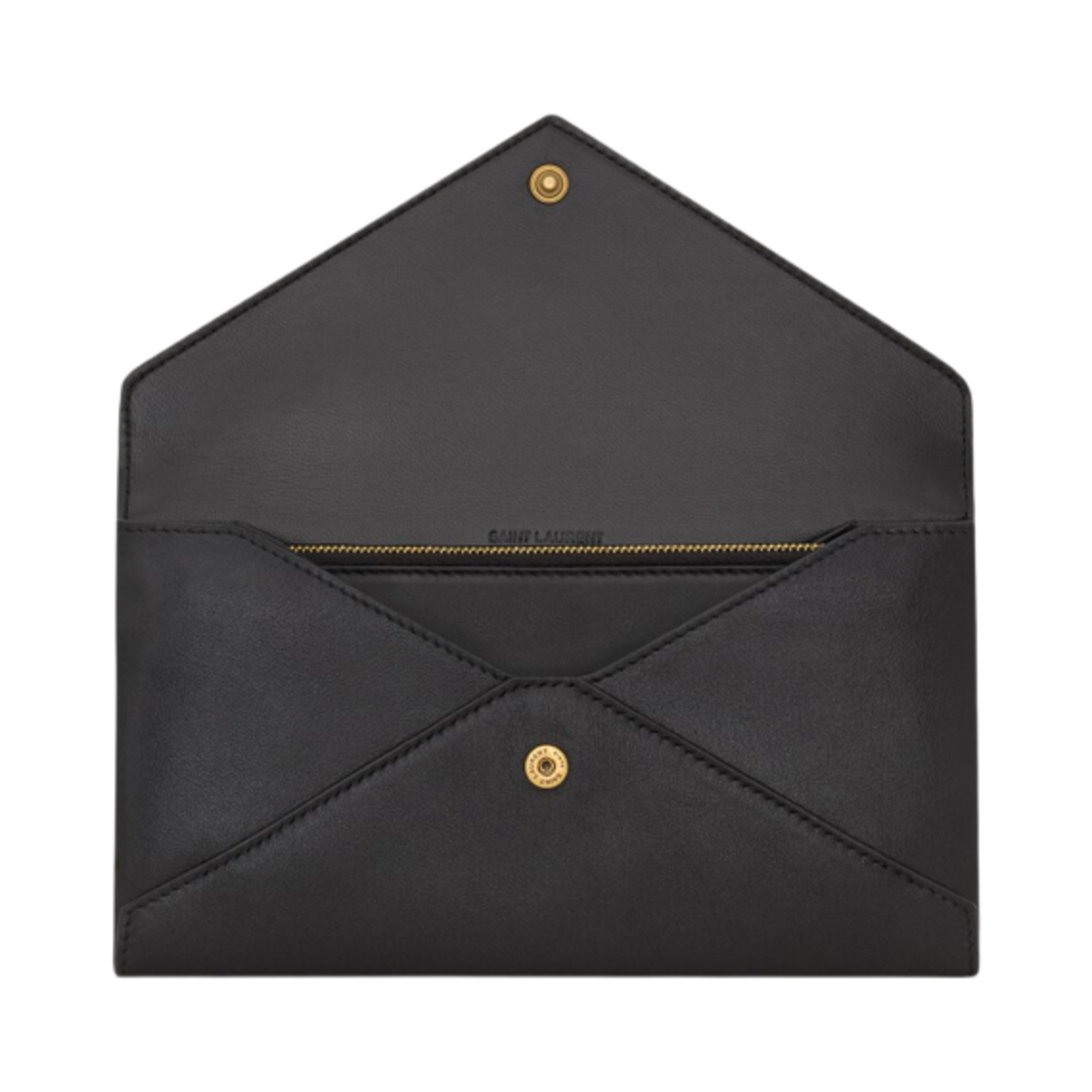 생로랑 레터 라지 월렛 레더 블랙(Saint Laurent Letter Large Wallet in Leather Black) - 3