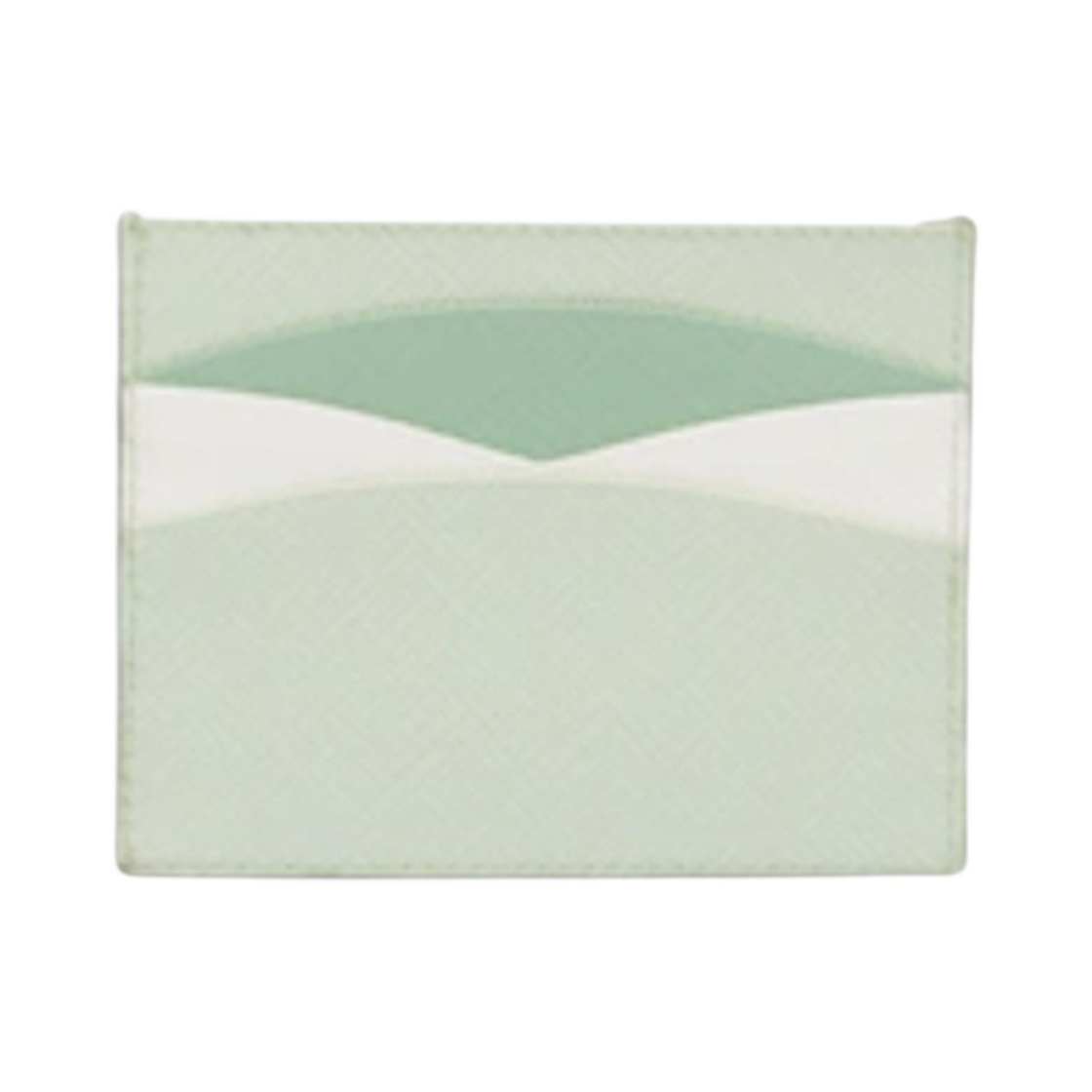 프라다 사피아노 레더 카드 홀더 아쿠아 아쿠아마린(Prada Saffiano Leather Card Holder Aqua Aquamarine) - 2