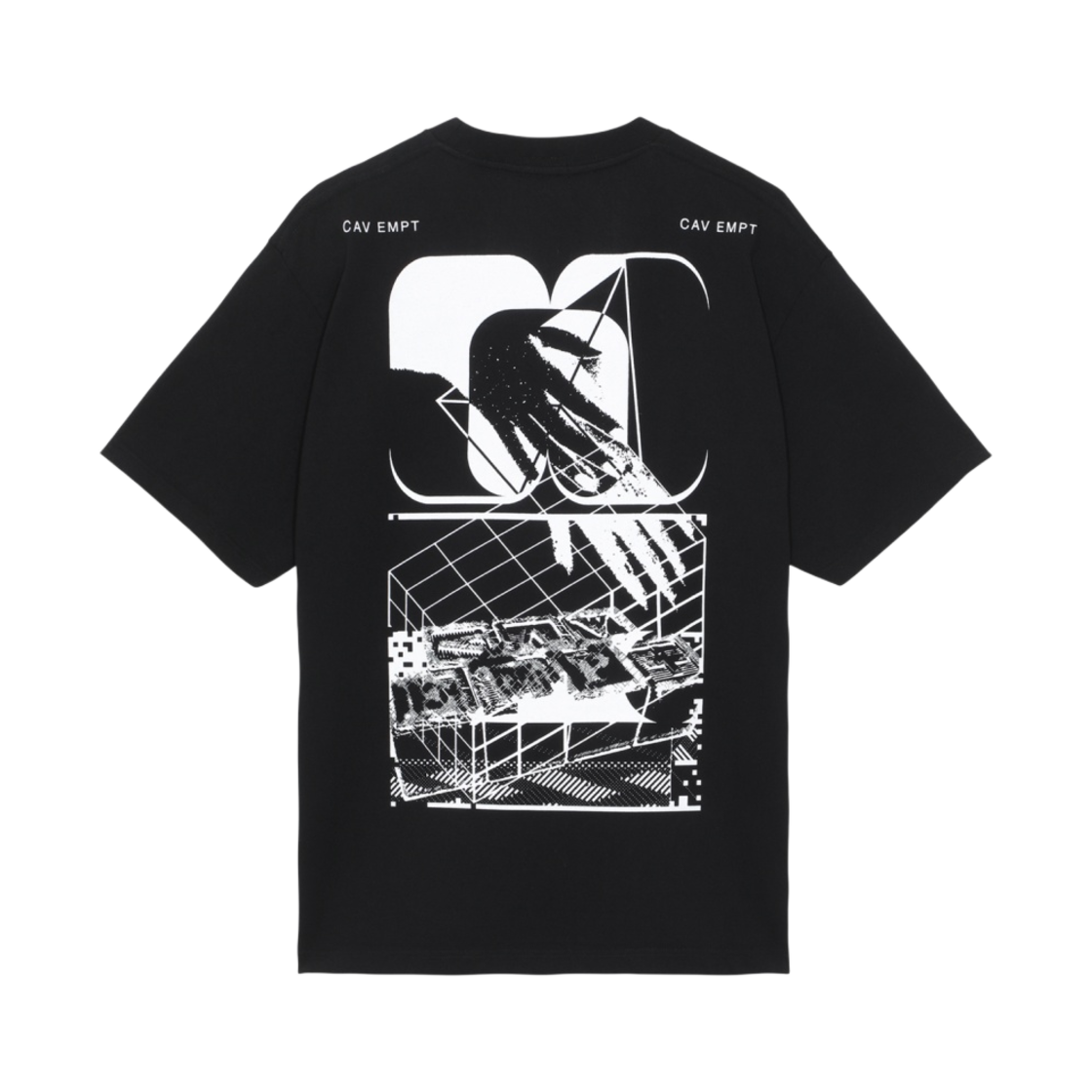 카브엠트 MD 블락 티셔츠 블랙 - 23SS(Cav Empt MD Blocked T-Shirt Black - 23SS) - 2