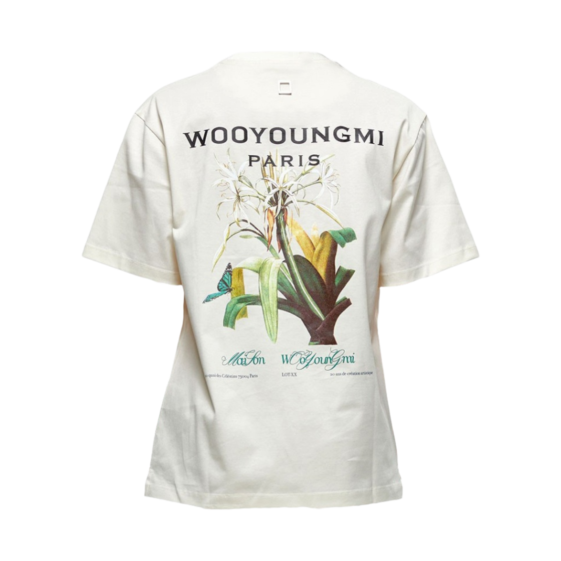 W) 우영미 컬러 플라워 티셔츠 블랙 - 24SS | Wooyoungmi | KREAM