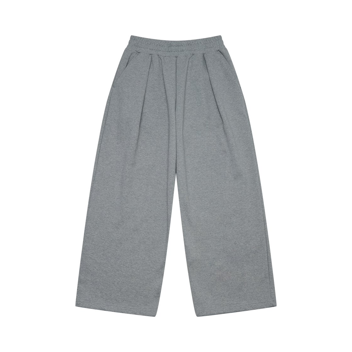 ARPT5102_01 Arrayed Comfy Reverse Pleats Sweat Pants Gray
