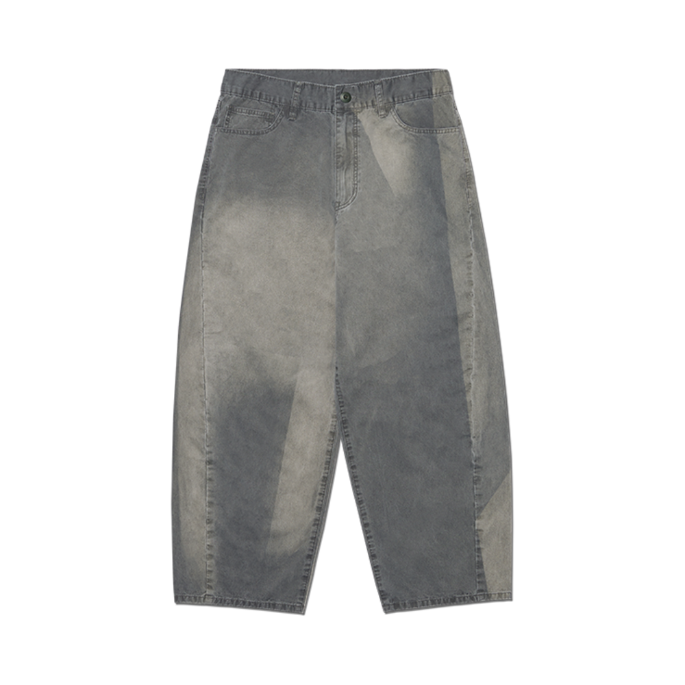 노매뉴얼 선페이디드 팬츠 워시드 차콜