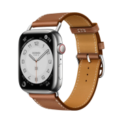 Apple Watch Hermes Series 7 45mm Silver Stainless Steel Case with Attelage Single Tour Gold (Korean Ver.)