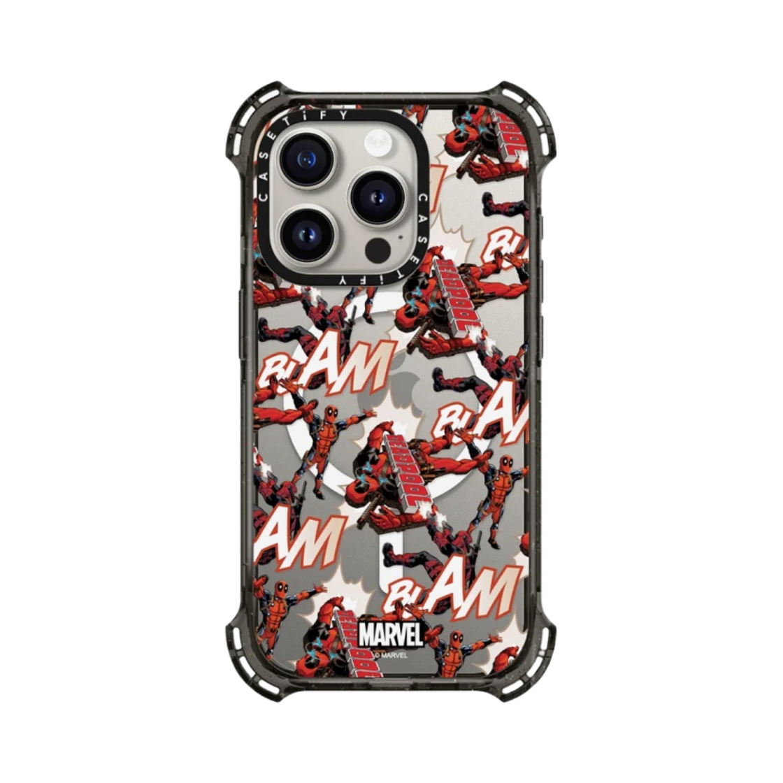 케이스티파이 x 데드풀 아이폰 패턴 바운스 케이스 블랙(Casetify x Deadpool iPhone Pattern Bounce Case Black) - 2