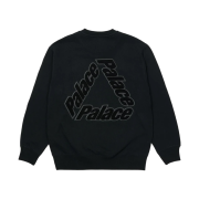 Palace P-3 Chenille Crew Black - 21SS
