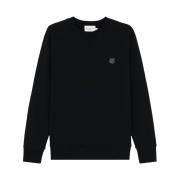 Maison Kitsune Monochrome Fox Head Patch Classic Sweatshirt Black
