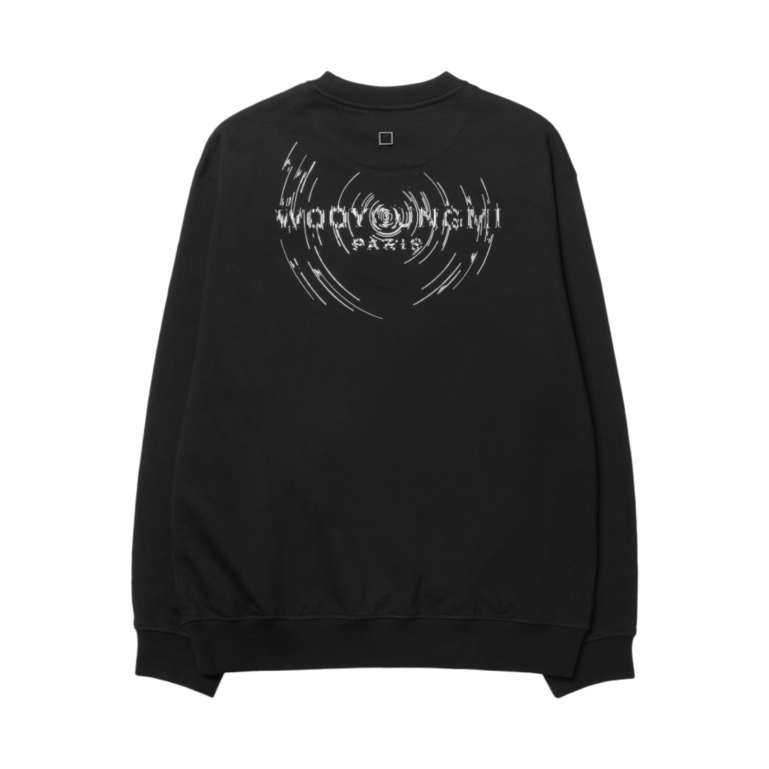 우영미 웨이브 그래픽 백로고 스웨트셔츠 블랙 - 24FW(Wooyoungmi Wave Graphic Back Logo Sweatshirt Black - 24FW)