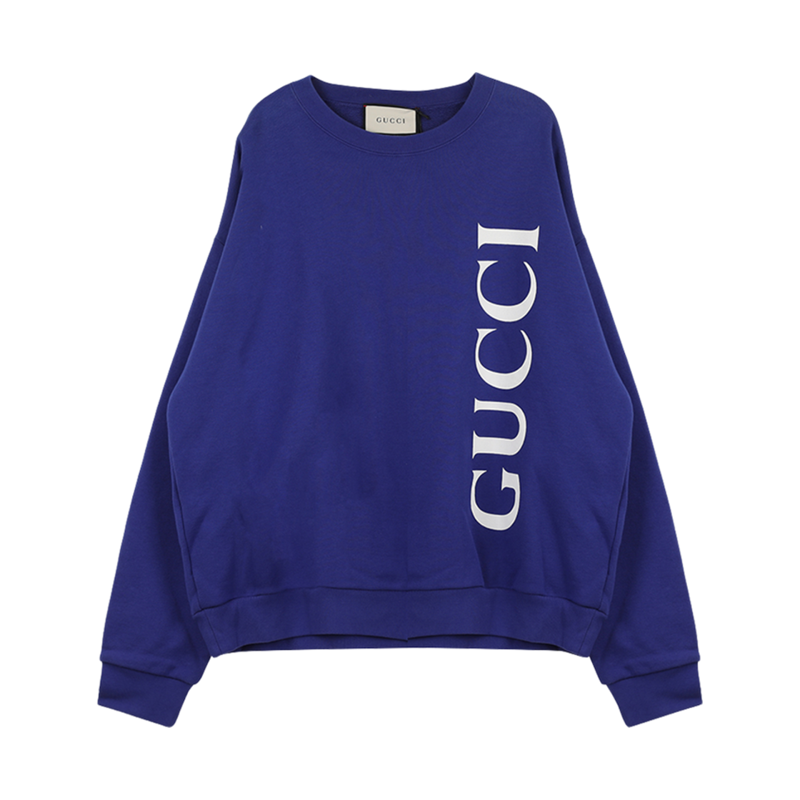 599345-XJB1C-4118 Gucci Logo Round Sweatshirt Royal Blue