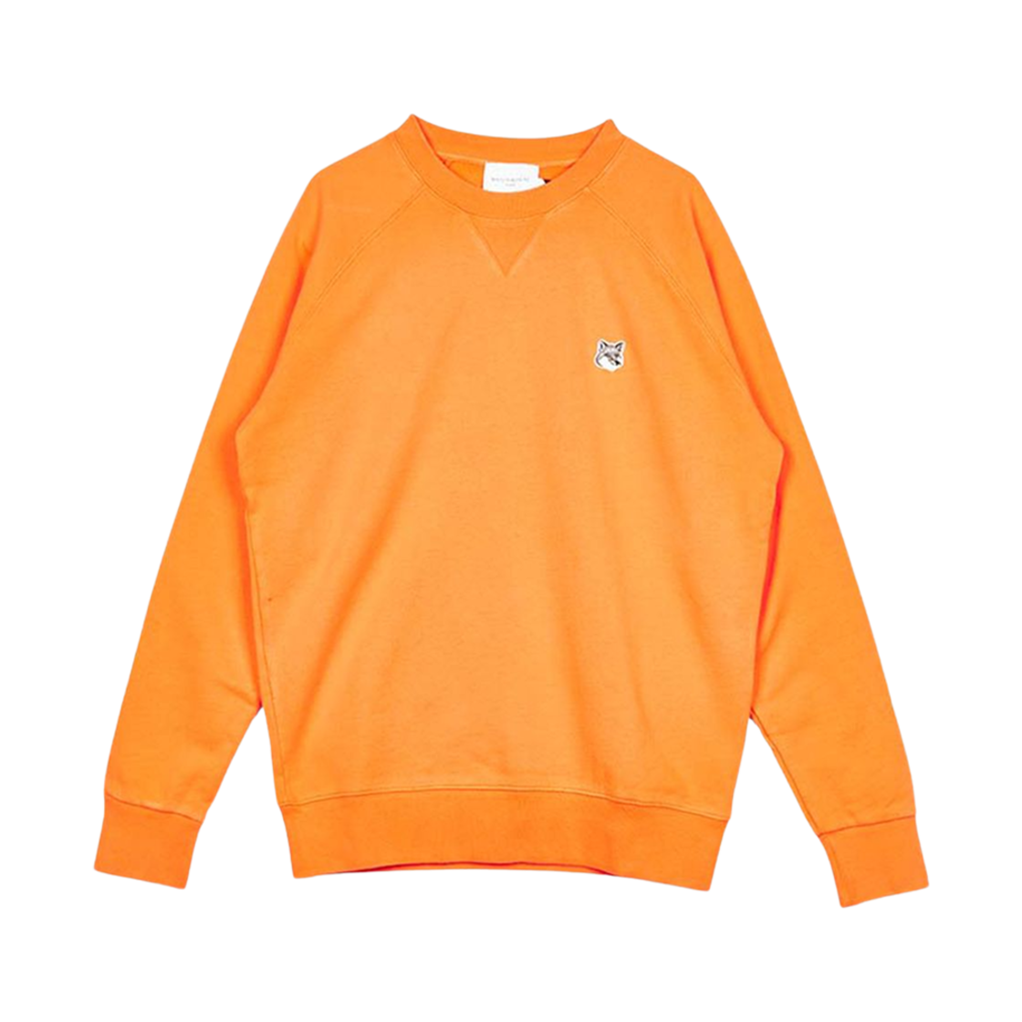 메종 키츠네 그레이 폭스 헤드 패치 클래식 스웨트셔츠 오렌지(Maison Kitsune Grey Fox Head Patch Classic Sweatshirt Orange) - 1