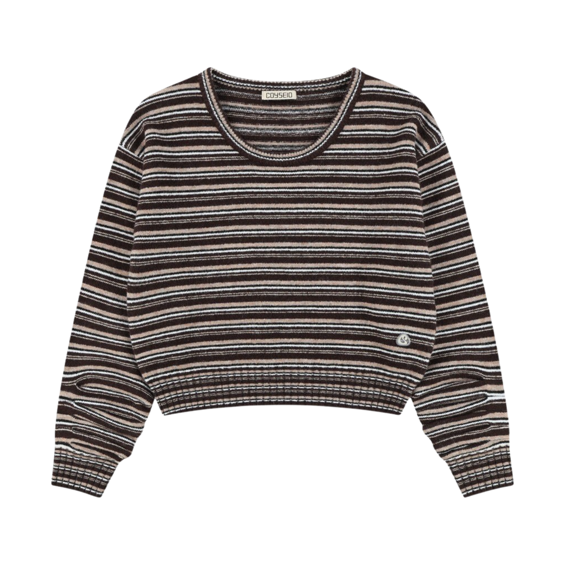 코이세이오 코이 스트라이프 니트 브라운