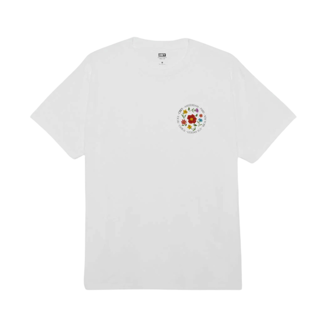 오베이 시티 플라워 클래식 티셔츠 화이트(Obey City Flowers Classic T-Shirt White) - 2