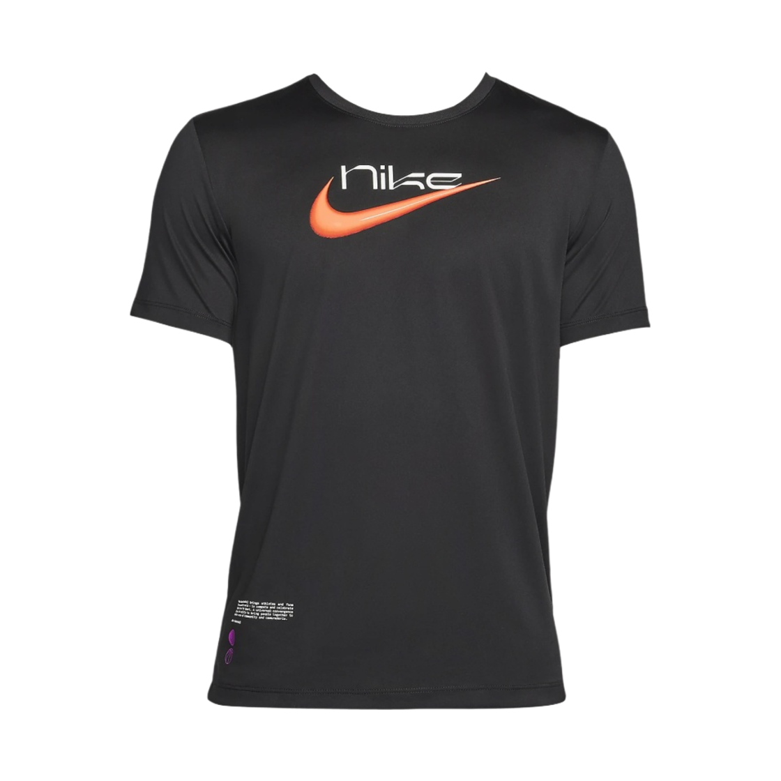 FV8413-010 Nike Dri-Fit Basketball T-Shirt Black - Asia