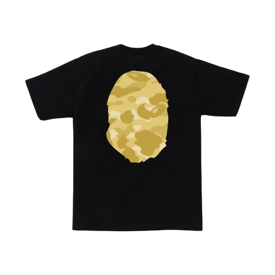 베이프 컬러 카모 빅 에이프 헤드 티셔츠 블랙 옐로우(BAPE Color Camo Big Ape Head T-Shirt Black Yellow) - 2