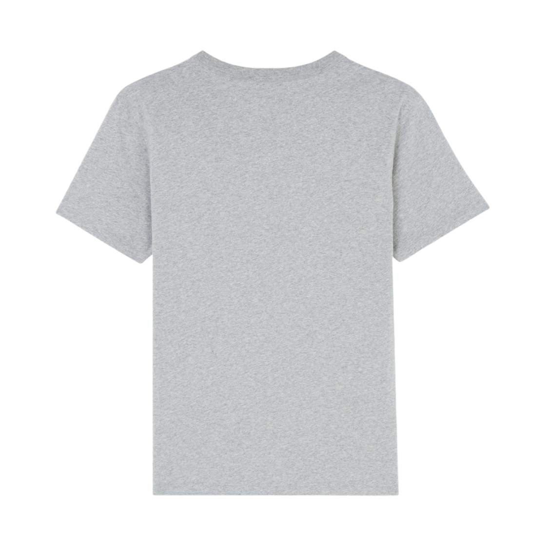 (W) 메종 키츠네 폭스 헤드 패치 클래식 티셔츠 그레이 멜란지((W) Maison Kitsune Fox Head Patch Classic T-Shirt Grey Melange) - 2