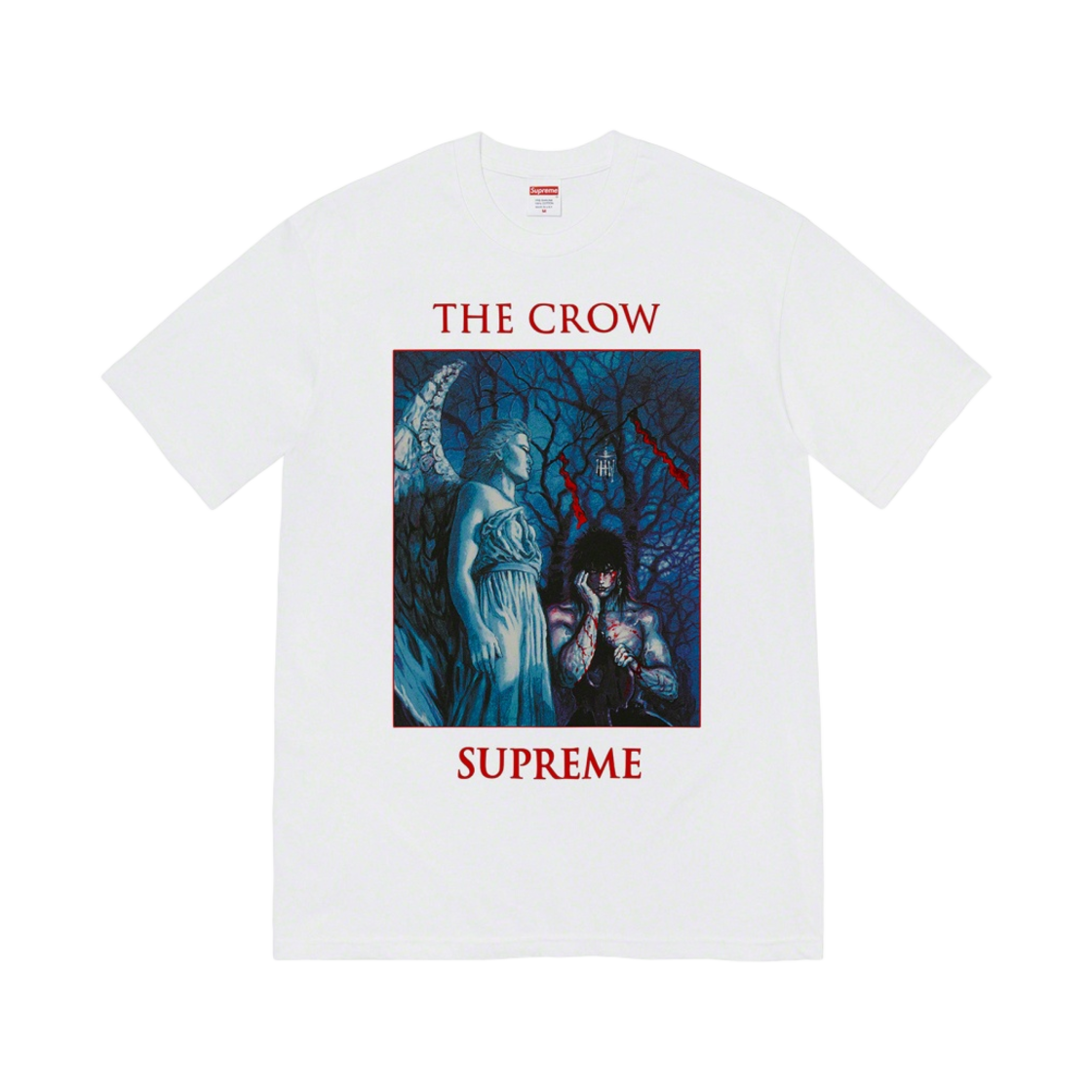 슈프림 x 더 크로우 티셔츠 화이트 - 21FW(Supreme x The Crow T-Shirt White - 21FW) - 1