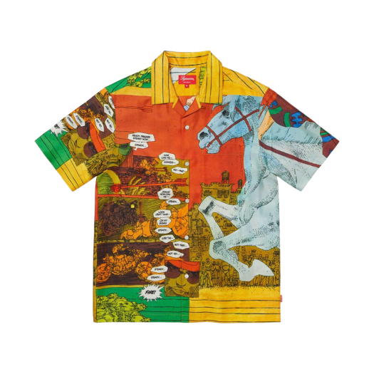 Supreme Ronin Silk S/S Shirt Gold - 23SS