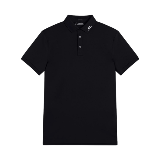 GMJT07624-9999 J.Lindeberg KV Regular Fit Polo Black