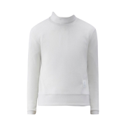 Thom Browne Thermal Rib Ottoman Stripe Turtleneck White