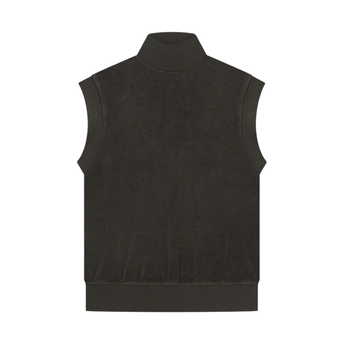 (W) 에센셜 풀오버 테리 모크넥 베스트 오프 블랙 - 23SS((W) Essentials Pullover Terry Mockneck Vest Off Black - 23SS) - 1