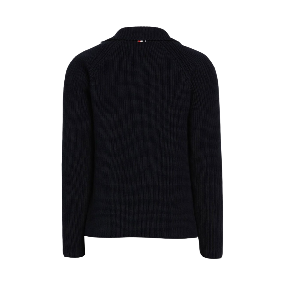 톰브라운 가디건 스티치 코튼 스트라이프 래글런 집 자켓 블루(Thom Browne Cardigan Stitched Cotton Stripe Raglan Zip Jacket Blue) - 2