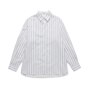 Dunst Informal Boyfriend Shirt White Stripe