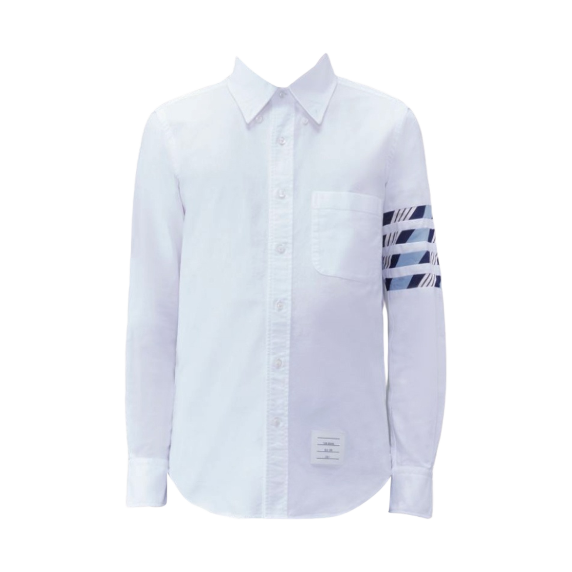 MWL374C-F0572-460 Thom Browne Cotton 4-Bar Shirt Medium Blue