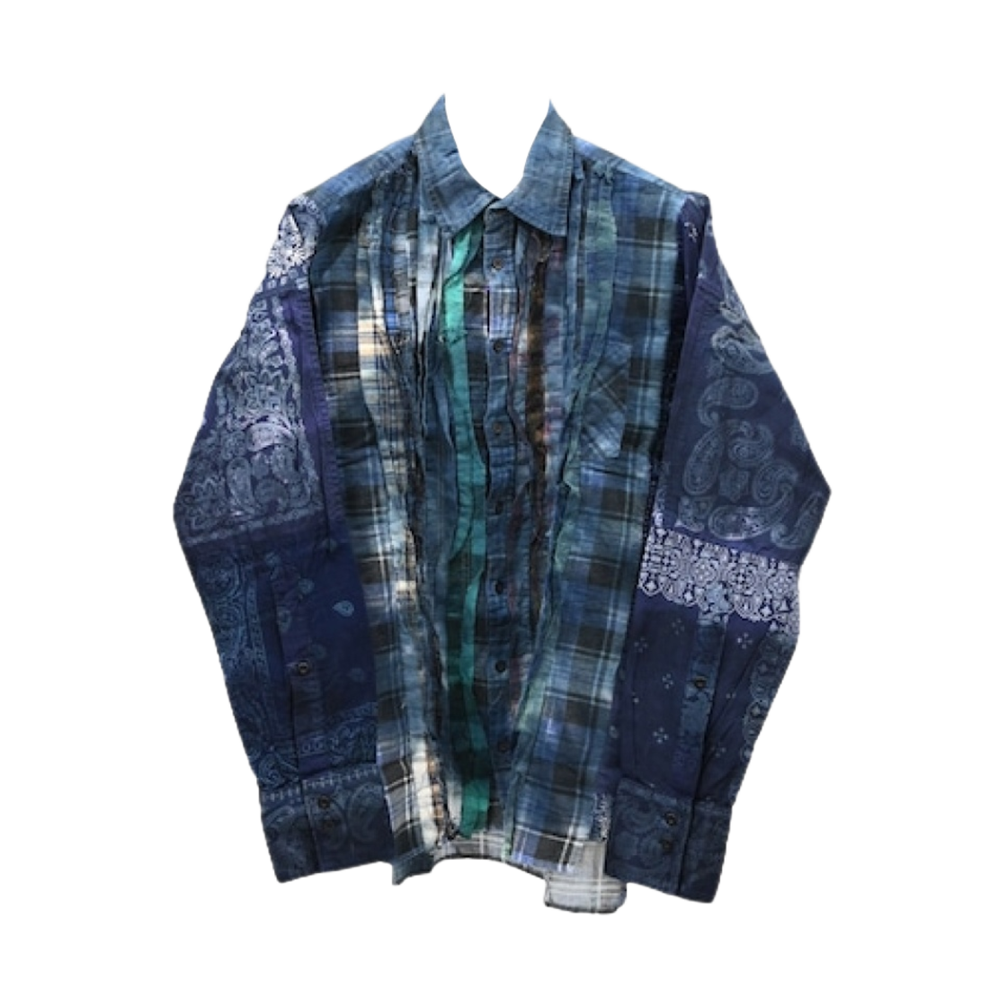 니들스 x 미야기히데타카 리본 와이드 셔츠 타이다이(Needles x Miyagihidetaka Ribbon Wide Shirt Tie Dye) - 1