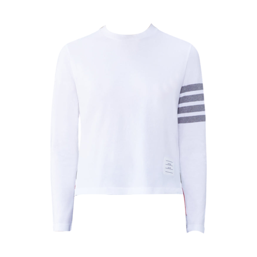 (W) Thom Browne Jersey 2003 4-Bar T-Shirt White