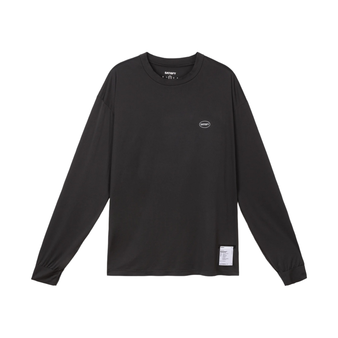 새티스파이 아우라라이트 롱슬리브 티셔츠 블랙(Satisfy Auralite LS T-Shirt Black)