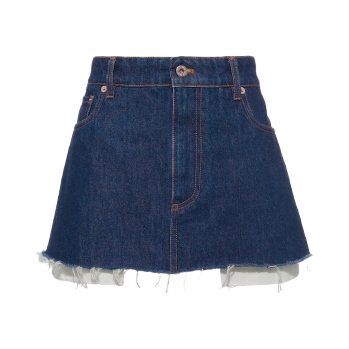 (W) 미우 미우 데님 미니 스커트 블루