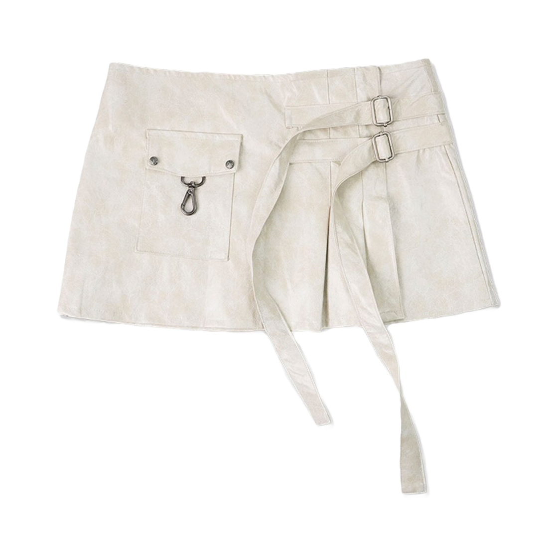 엘프엘프엘프 아카이브스 플리츠 랩 스커트 아이보리(Elfelfelf Archives Pleates Wrap Skirt Ivory)